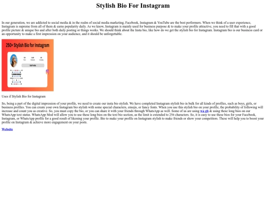 StylishBioForInstagram screenshot