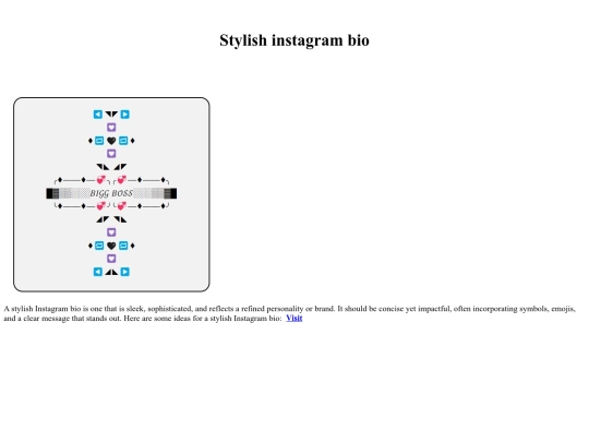 stylish-instagram-bio screenshot