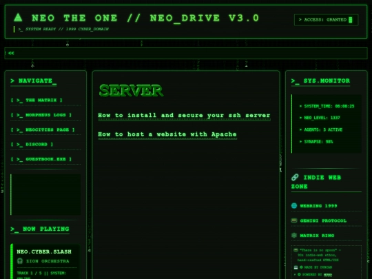 tags/server screenshot