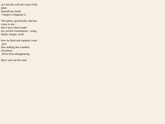 poems/plum screenshot