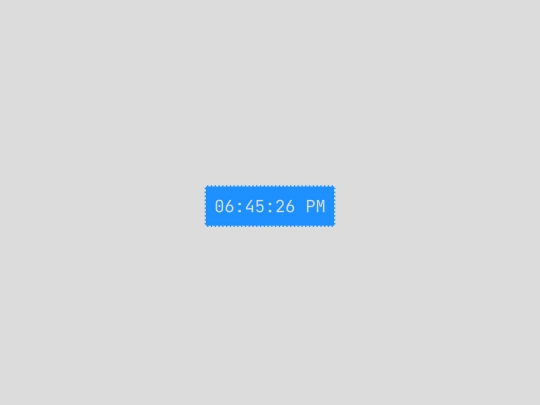 JavaScript/clock screenshot