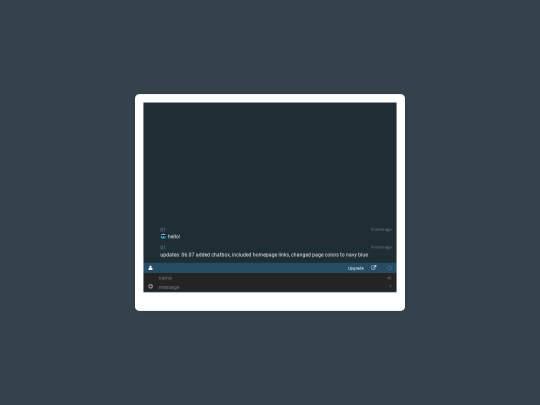 updates screenshot