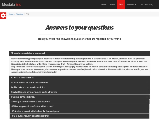 faq screenshot