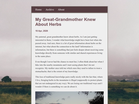 posts/2026-04-18-My-Great-Grandmother-Knew-About-Herbs screenshot