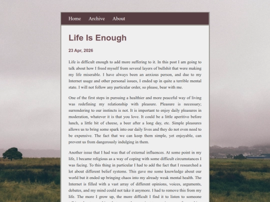 posts/2026-04-23-Life-Is-Enough screenshot