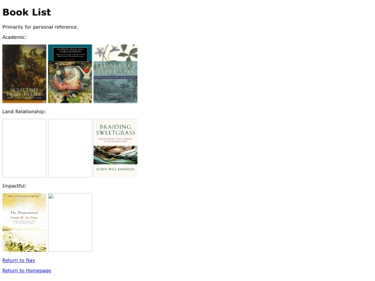 BookList screenshot
