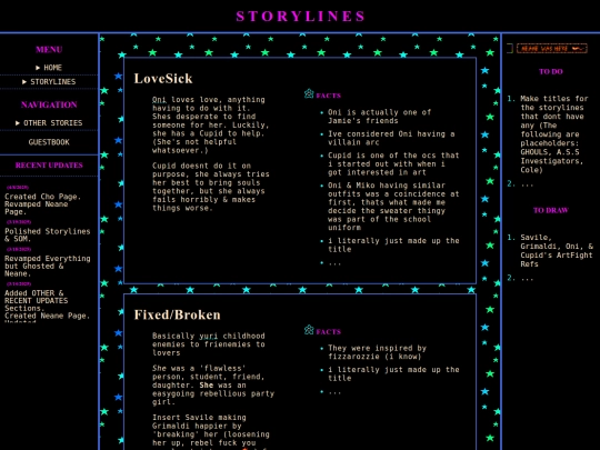 storylines screenshot