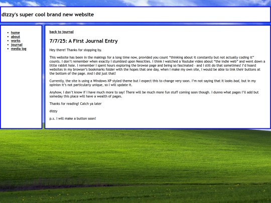 journal/7-7-25-a-first-journal-entry screenshot