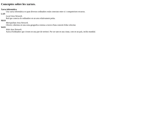 pagines/llistesdefinicio screenshot