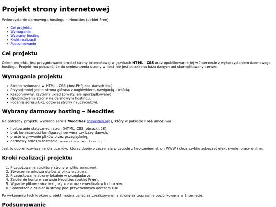 index screenshot