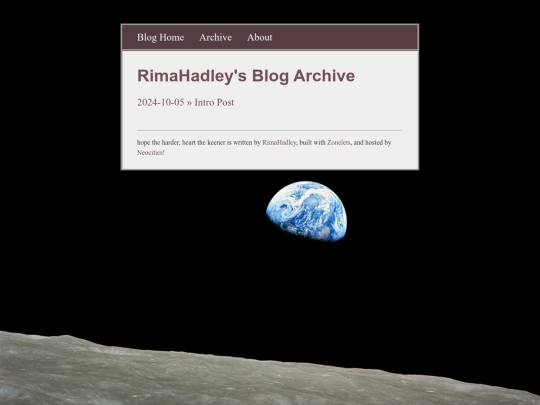 blog/archive screenshot