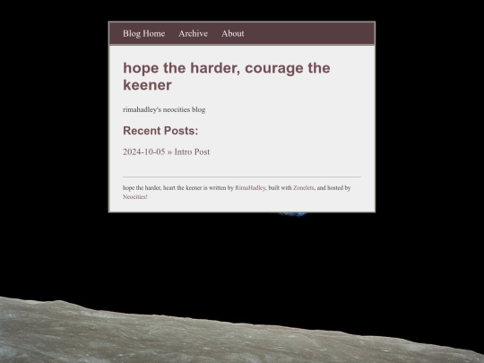 blog/home screenshot