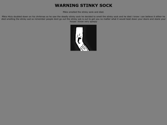 stinkysock screenshot
