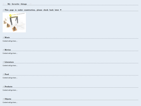 about/favorites screenshot