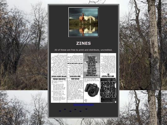 zines screenshot