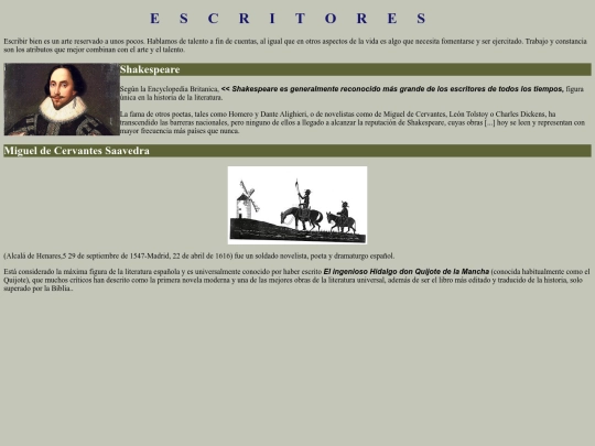 Producto/Escritores/Escritores screenshot