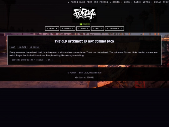 blog screenshot