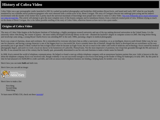 historyofcobravideo screenshot