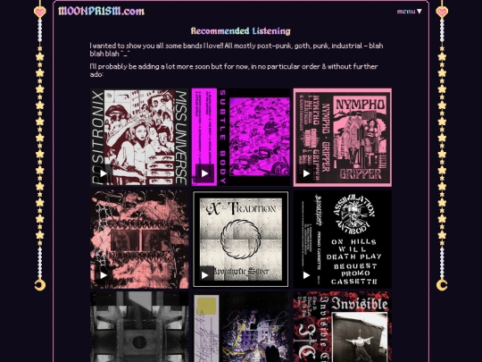 music/recs screenshot