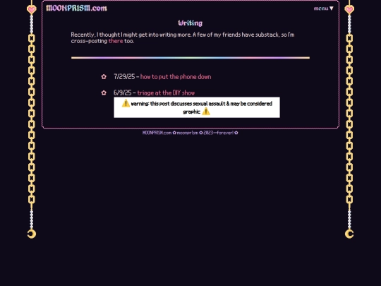 writing screenshot
