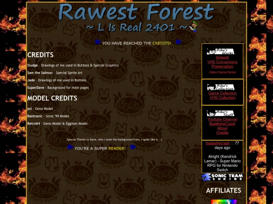 credits screenshot