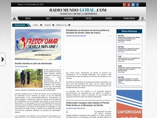 emisora/subpaginas/sevilla screenshot