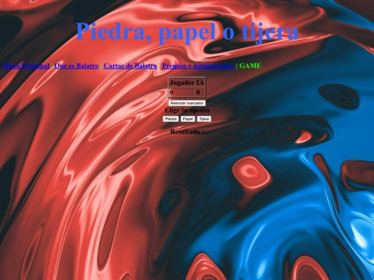Piedrapapelotijerasgame screenshot