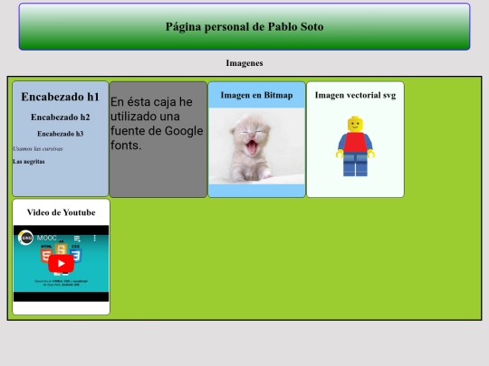 Mi pagina personal/Mi página personal screenshot