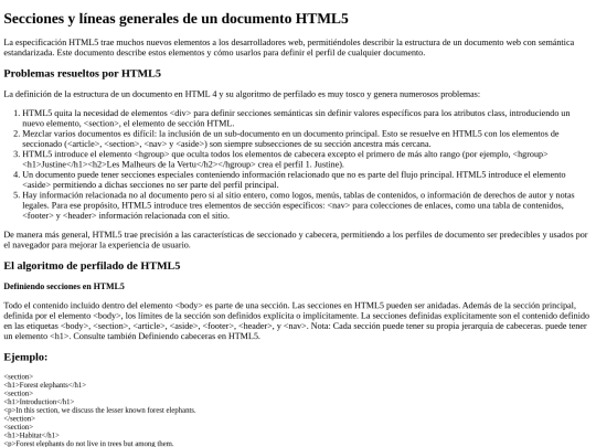 Secciones y lineas html5/Secciones y lineas html5 screenshot