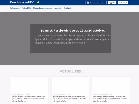PresidenceRDC screenshot