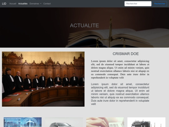 lorem/actualite screenshot