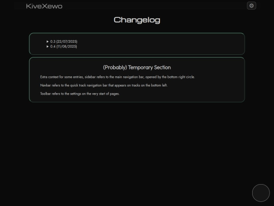 changelog screenshot