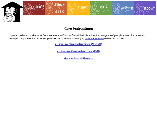 careinstructions screenshot
