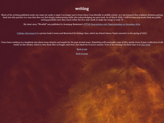 portfolio/writing screenshot