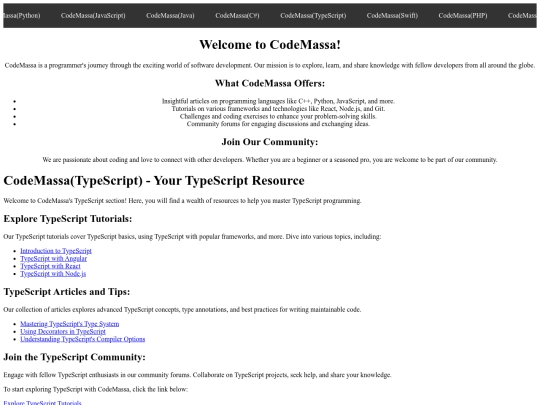 codemassa/typescript screenshot