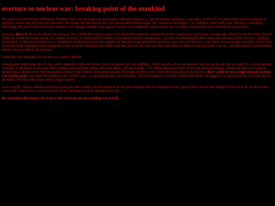overturetonuclearwar screenshot