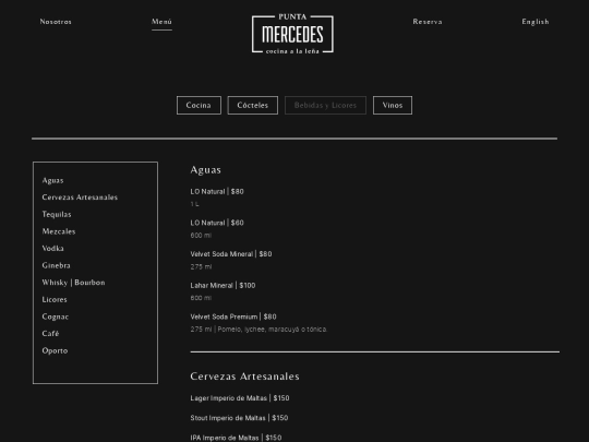 licores screenshot