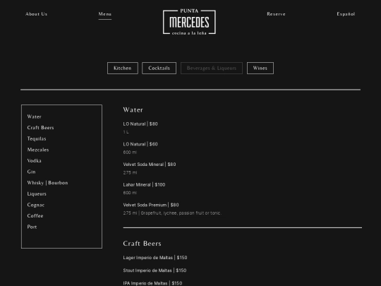 liqueurs screenshot
