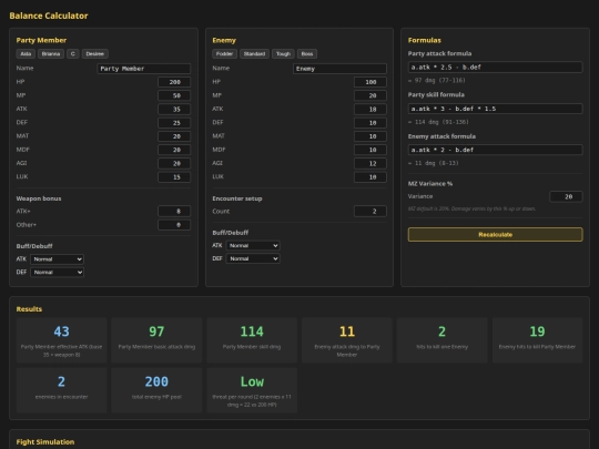 balance-calculator screenshot