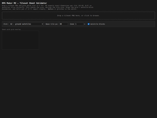 html helpers/tileset-validator screenshot