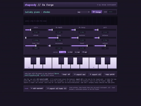 rhapsody_fm_forge screenshot