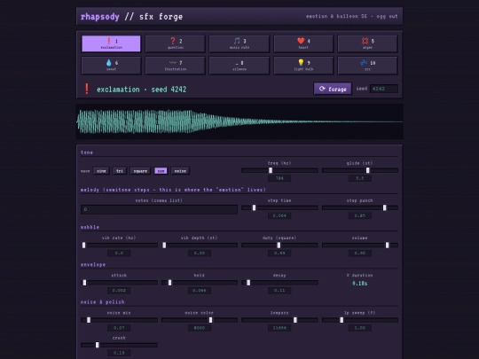 rhapsody_sfx_forge screenshot