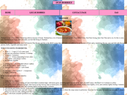 FIFTH PAGE screenshot