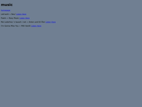 Music screenshot