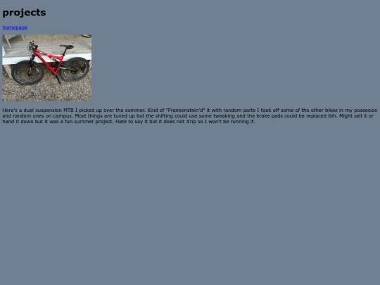 Projects screenshot