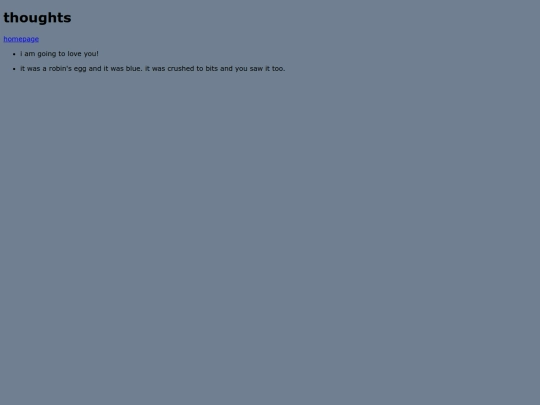 Thoughts screenshot
