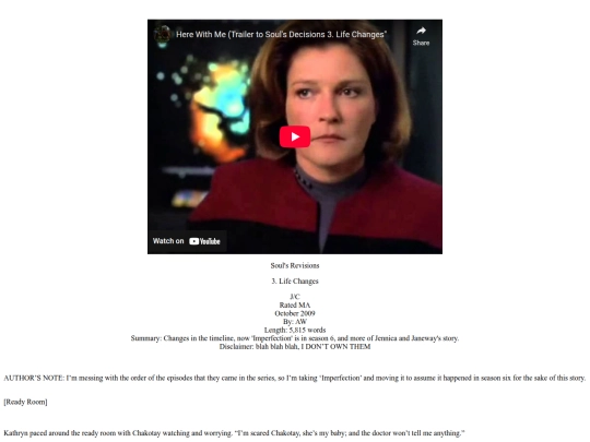 Voyager/Fanfic/2009/Series/Soul Decisions/soul01 screenshot
