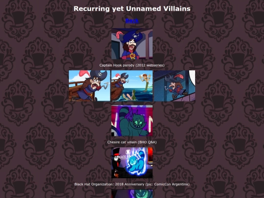 recurringunnamedvillains screenshot