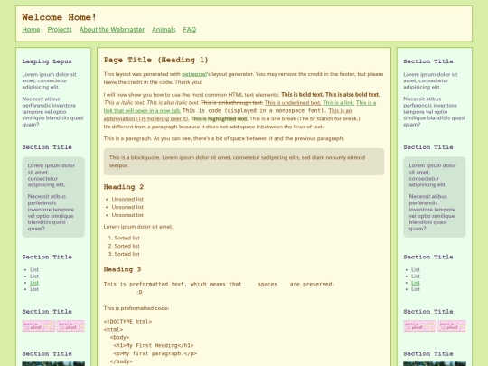 index screenshot