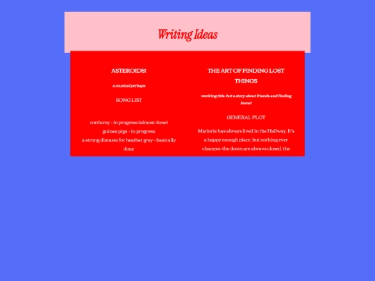 writing screenshot